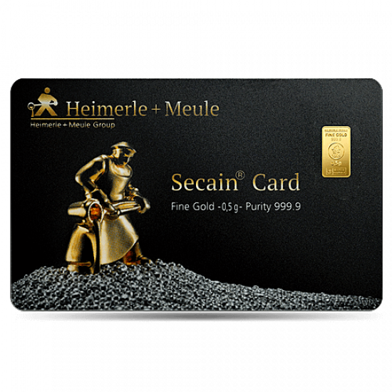 Heimerle + Meule Secain Card Goldbarren 0,5 Gramm Heimerle + Meule Secain Card Goldbarren 0,5 Gramm