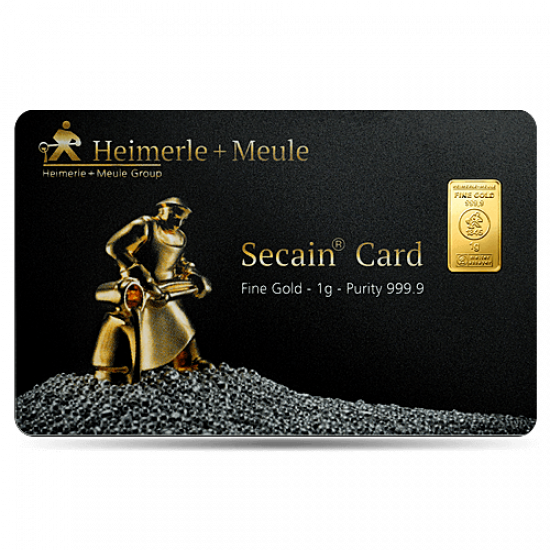 Heimerle + Meule Secain Card Goldbarren 1 Gramm Heimerle + Meule Secain Card Goldbarren 1 Gramm