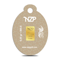 Nzp Gold Oval Blister -  Mini Goldbarren 0.05 Gramm (995 24 karat)