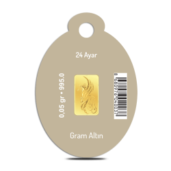 Nzp Gold Oval Blister -  Mini Goldbarren 0.05 Gramm (995 24 karat)